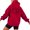 Red, variant on SwiftWear Women's Oversized Pullover Hooded Sweatshirt with Back Lettering, Fall Winter Casual Wear Hoodie with Front Pockets Dark Gray