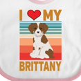 thumbnail image 4 of Inktastic Brittany Spaniel Dog Boys or Girls Baby Bib, 4 of 4