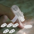 thumbnail image 5 of Finger Lights 5 Pack | LED Luminous Novelty Toys for Kids & Adults – Multicolor Red Blue Green White | Elastic Bands | Party Favors | Birthday Halloween Christmas Gifts | Easy On-Off | 4x1.5cm, 5 of 6