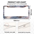 thumbnail image 7 of Aluminum License Plate Frame 2 Pack Car Exterior Accessory Car Tag Holder for Front Rear Plates Cars Decor Snowman Pine Branch, 7 of 7
