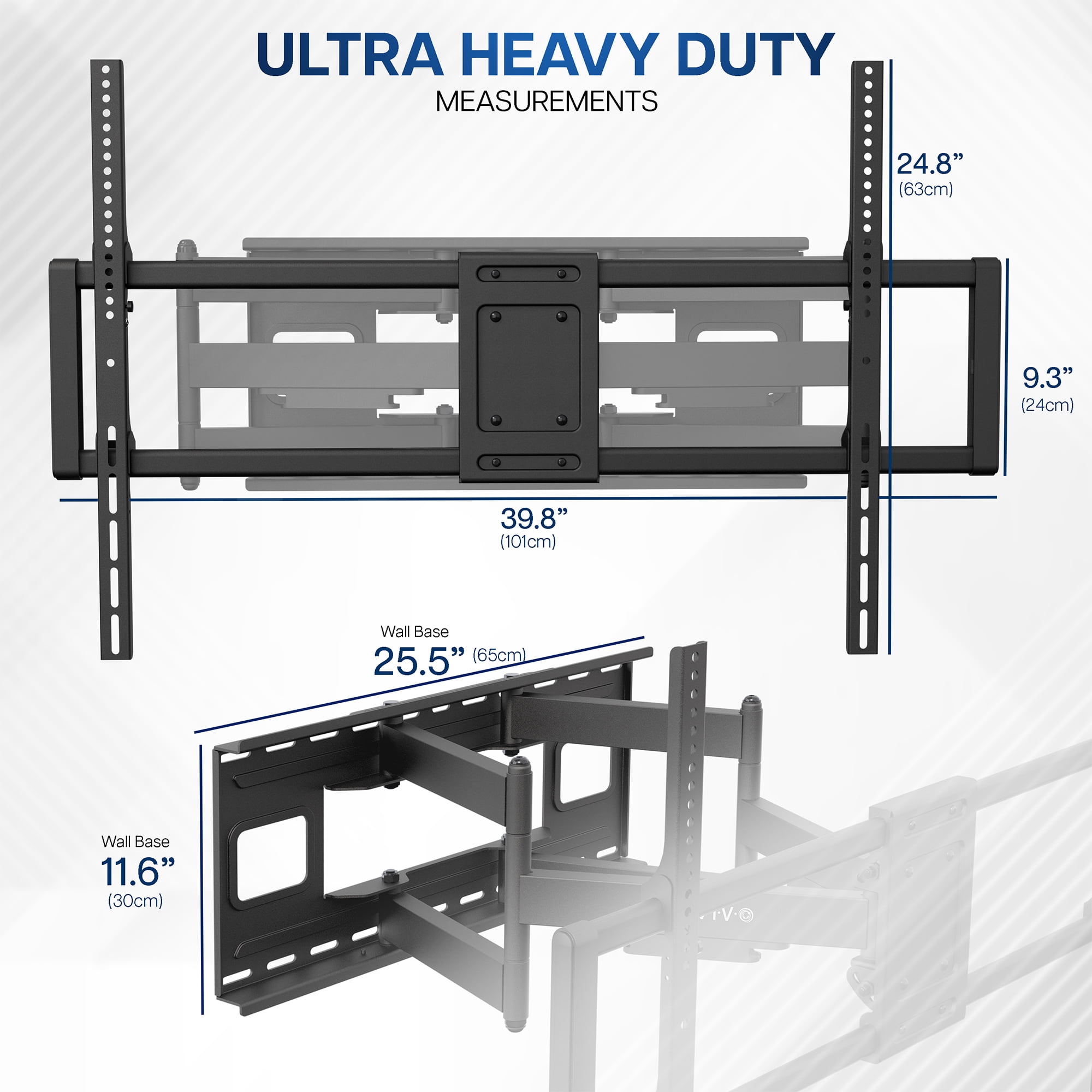 VIVO Heavy Duty Full Motion 60" to 120" Large Screen TV Wall Mount
