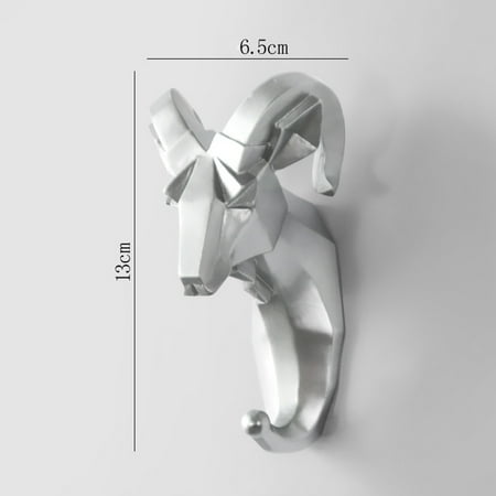 

Resin Animal Head Hook Hanger Rack Holder Wall Mount Home Room Decor Coat Hat Key Hook New