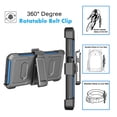 thumbnail image 6 of Tekcoo Phone Cases for Samsung Galaxy A54 5G 2022 6.4", [Built-in Screen Protector] Combo Holster Belt Clip [Heavy Duty] [Kickstand] Full-Body Rugged Holster Case -Blue, 6 of 7