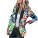 thumbnail image 1 of Puntoco Moda Mujer Traje de negocios Color sólido Costura Plaid Impreso Manga larga Rebeca Abrigo top Puntoco Puntoco-4158, 1 of 4