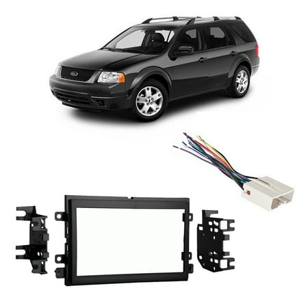 Ford Double Din Kit - Fits Ford Freestyle 2005-2007 Double DIN Harness Radio Install Dash Kit