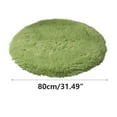thumbnail image 2 of Guanhe Round Rugs Soft Shag Rugs Sofa Floor Area Rugs Living Room Rugs(Green,31.5Inch）, 2 of 5