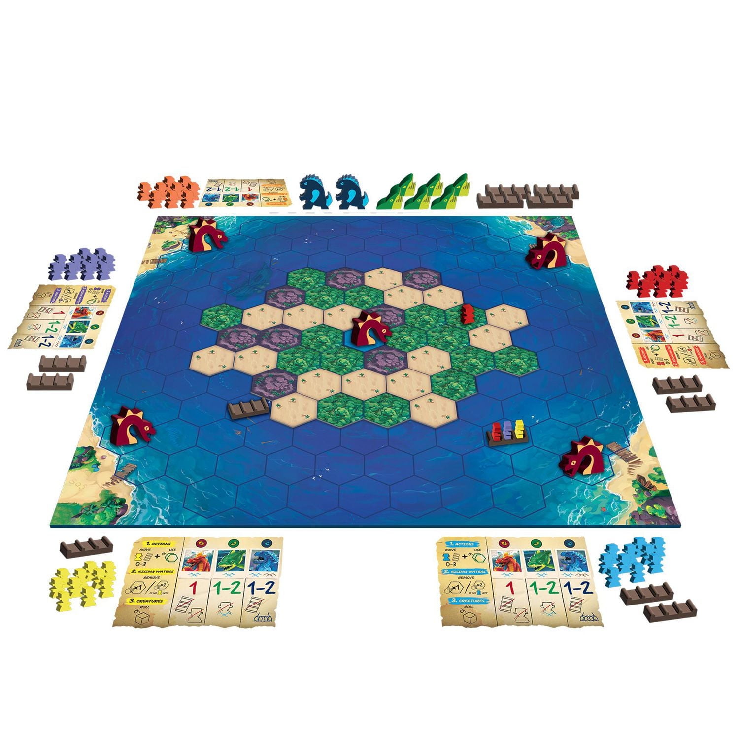 Asmodee - Zygomatic - Survive The Island - Ideal Board Game for Family Fun - For 2 to 6 Players - Ages 8 and Up - English