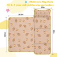 thumbnail image 5 of Light Brown Footballs and Cups Pattern Toddler Nap Mats for Kids Preschool,Sleeping Mat Bag or Kids,Toddler Sleeping Bag,Toddler Nap Mat or Daycare, 5 of 6