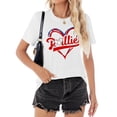 thumbnail image 3 of Camiseta Talovee Baseball Mom para mujer, cuello redondo, color blanco, talla XXL, 3 of 6