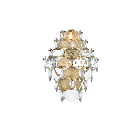 Elegant Lighting Adaline 18 Inch Wall Sconce In Satin Gold