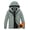 Graygreen, variant on NEIKU Men's Winter Coat Hooded Work Jacket, Warm Quilted Cotton Lined Outdoor Heavy Duty Outerwear Coat Black L