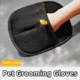 thumbnail image 2 of Gants de Toilettage pour Animaux Double Face, Gants de Toilettage pour Chats, 2 of 5