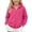 Hot Pink, variant on newwalpole Girls Boys Athletic Zip Up Hoodie Sweatshirt Brushed Fleece Hooded Zipper Sweatshirt School Outerwear Coat for Kids(Grey,13-14 Years)