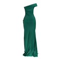 thumbnail image 5 of BYHONG Formal Dresses for Women 2024 Women's Dress Evening Gown One Shoulder Slit Sexy Dress Womens Formal Dresses Green S, 5 of 6