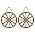 thumbnail image 2 of 2 Pcs Roue de Chariot en Bois Accessoire Photo Artisanat Roue Décorative en Bois Roue en Bois, 2 of 9