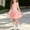 Pink, variant on DJDLJWCJ Toddler Girls School Uniform Dress 1-8 Solid Color Button polo Dress Stretch Soft Summer Casual Sleeveless Dress Pink Size 5T