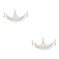 thumbnail image 2 of stanreset 1/2/3/5 Hamac Boho pour Peluches Forme Triangulaire Coin Suspendu Support de Rangement Pompons Économiseur d'Espace Filet Mural Salon Tel Qu'illustré 2 Pcs, 2 of 6