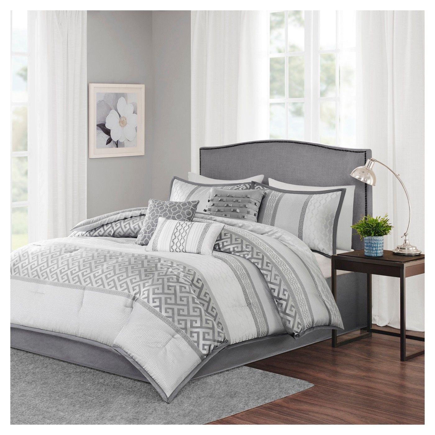 Madison Park Addison 7Piece King (104 Inch x 92 Inch) Polyester