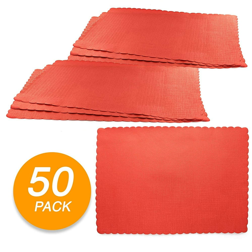 SparkSettings Disposable Paper Placemat for Dining Table Easy to Clean