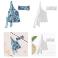 thumbnail image 2 of Women 2Piece Summers Outfits Fashion Sleeveless Hollow Out Bra Dresses 1 Shoulder Minis Dress with Bra Crop Top Gifts, 2 of 8