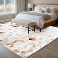 thumbnail image 4 of Watercolor Red Floral Area Rugs 5x7 ft Retro Spring Flowers Retro Rural Washable Rug Non Slip Indoor Carpet Absorbent Floor Mat for Living Room Bedroom Dining Room, 4 of 9