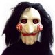thumbnail image 4 of Máscara de látex de cabeza completa li wang Halloween Jigsaw Puppet, 4 of 5