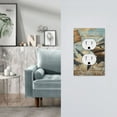 thumbnail image 5 of Balery Wood Grain Shark for Duplex Wall Plates Kit, Electrical Outlet Covers, Standard Size 1-Gang 5.0" x3.0", Electric Receptacle Plug Covers-Style S, 5 of 6