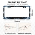 thumbnail image 2 of Aluminum License Plate Frame 2 Pack Car Exterior Accessory Car Tag Holder for Front Rear Plates Cars Decor Explosion Of Blue Ink, 2 of 7