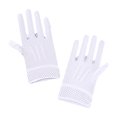 thumbnail image 1 of Minnieouse Guantes de boda hechos con encaje, arreglo cómodo y guantes de rejilla de malla no irritantes, guantes de rejilla de malla guantes y mitones blanco, 1 of 6
