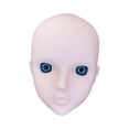 thumbnail image 2 of Cabeza de muñeca de maquillaje de práctica a escala 1/6 para muñecas articuladas de 30 cm, accesorios lisos. ojos azules, 2 of 9