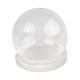 thumbnail image 3 of Cúpula de cristal para exhibición, tarro de bola con base de madera, caja de globo de cristal vacía para Base plana blanca, 3 of 8