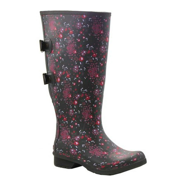 Chooka women's wide calf hotsell memory foam rain boot