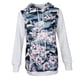 thumbnail image 4 of Con Capucha Con Estampado Floral Para Mujer Con Cuello Y Cuello Con Capucha SG Hugo  Sudadera con capucha floral para mujer, 4 of 10