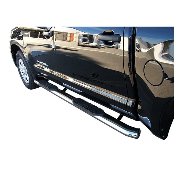 Steelcraft Automotive 433129BP STC433129BP 07-16 TOYOTA TUNDRA CREW MAX 5IN OVAL PREMIUM SIDEBARS BLACK