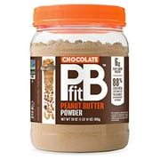 PBfit All-Natural Chocolate Peanut Butter Powder, Extra Chocolatey Powdered Peanut Spread from Real Roasted Pressed Peanuts and Cocoa, 6g of Protein (30 oz.)