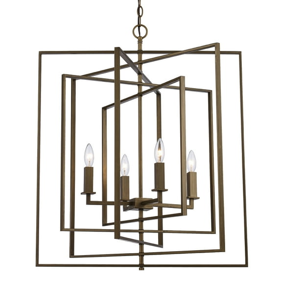 Trans Globe Lighting 10596 El Capitan 4 Light 26" Wide Taper Candle Chandelier - Gold