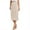 Beige, variant on BUWTTER Women's Skirts Trendy Maxi Below Knee Lace Hollow Loose Fit High Waist Pull On Comfortable Spring Summer Fall Beige Skirt L