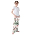 thumbnail image 3 of FORMRS Boys Pajama Pants with Pockets Size 9-10Y Kids Lounge Sleep Bottoms, White Christmas House, 3 of 8