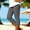 0_ Gray, variant on Womens Capri Leggings, High Waist Ruffle Hem Detail, Stretch Knit Material with Slim Fit for Daily Casual Street Outfit Blue XXL