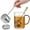 Silver - Small, variant on HOUSE AGAIN Tea Infuser for Loose Leaf Tea, 2-in-1 Tea Scoop with Rotating Open Design, 304 Stainless Steel Extra Fine Mesh Tea Strainer, Reusable Tea Steeper with Drip Tray for Mug, Cup & Teapot