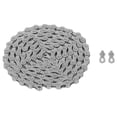 thumbnail image 3 of Mountain Bike Chain, 9 Speed Manganese Steel High Rigidity Bike Chain Flexible Silver  for Maintenance, 3 of 7