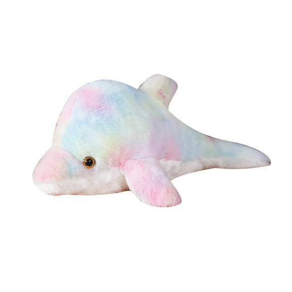 ToysYGift Light up Dolphin Stuffed Animal Night Light Colorful Glowing Dolphin Soft LED Plush Toys Gift for Kids on Valentines Christmas Birthday Festivals