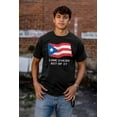 thumbnail image 4 of Puerto Rican Pride Love Every Bit Flag Plus Size Crewneck Graphic Tee Shirt Brisco Brands 2X, 4 of 5