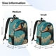 thumbnail image 2 of Disketp Blue Watercolor Duck Mochila de Lona Estampada, Mochila Escolar de Viaje Ligera para Estudiantes y Portátil-Medium, 2 of 5