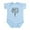 Sky Blue, variant on CafePress - Lift Weights Like My Auntie Body Suit - Baby Light Bodysuit, Size Newborn - 24 Months