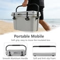 thumbnail image 5 of 25QT Portable Insulated Hard Cooler, 5-7 Day Ice Retention Cooler with Bottle Opener & Cup Holders, Rotomolded Ice Chest for Camping, Fishing, Beach & Outdoor Adventures, Navy Blue, 5 of 11