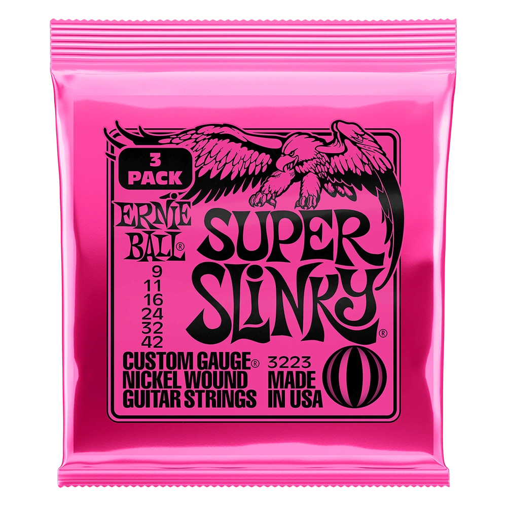 Ernie Ball Not Even Slinky 12-56 Gauge Nickel Wound Electric Guitar Strings, 3 Pack