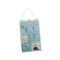 thumbnail image 5 of Wall Closet Hanging Bag Wall Hanging Storage Bag Organizer Multifunction Shelves Large Over The Door Storage Pouch for Living Room, Office Green, 5 of 8