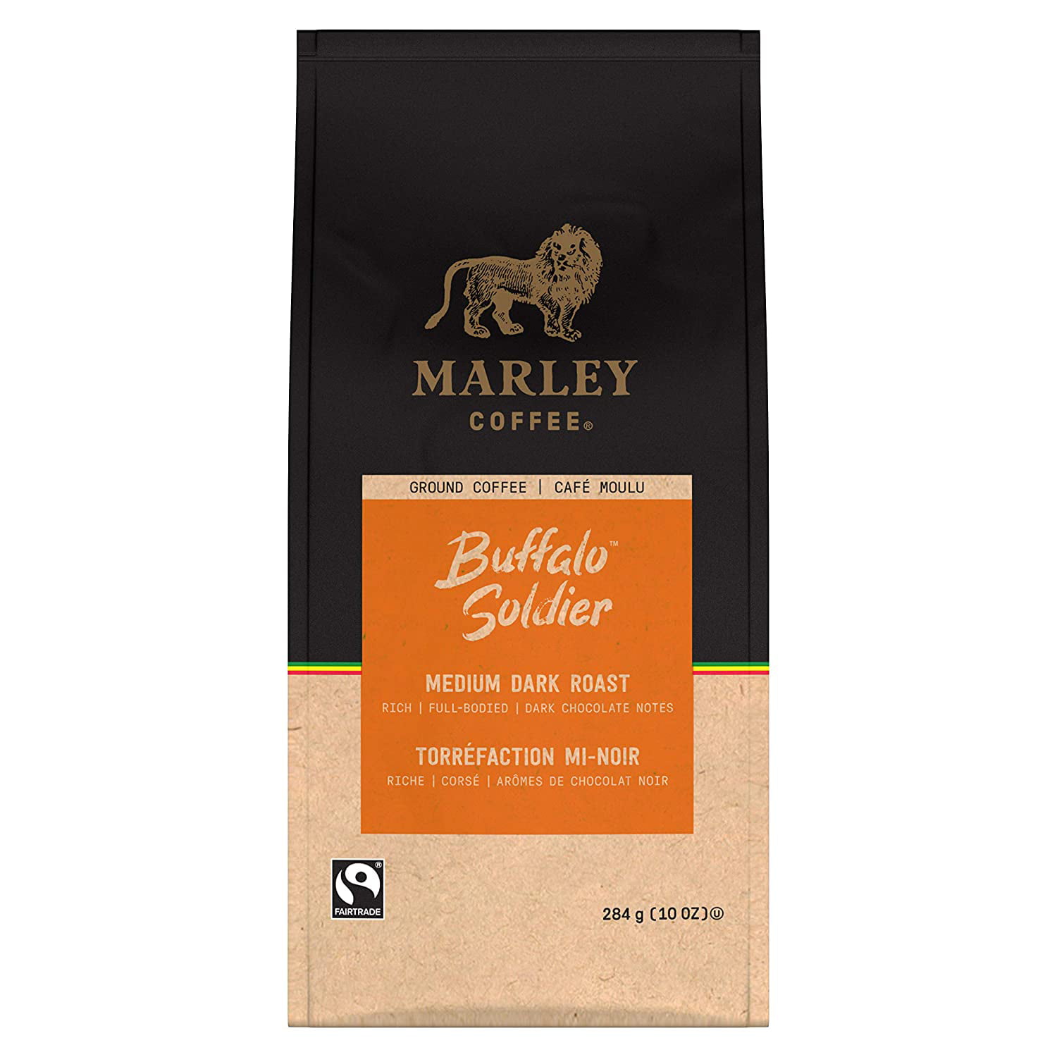 Marley Coffee Buffalo Soldier Ground Coffee, Roast, 10 Ounce (Pack of 6) - Walmart.com