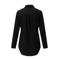 thumbnail image 7 of TAIAOJING Women's 3/4 Length Sleeve V-Neck Polo Shirts TopTurn-Down Business Regular Shirt, 7 of 7